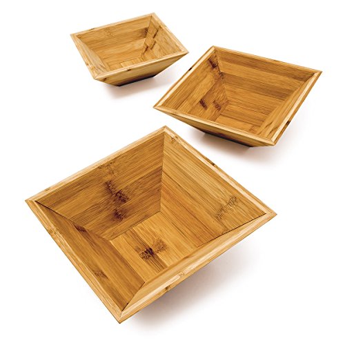 10018878 coupe à fruits carré bambou set de 3 p...