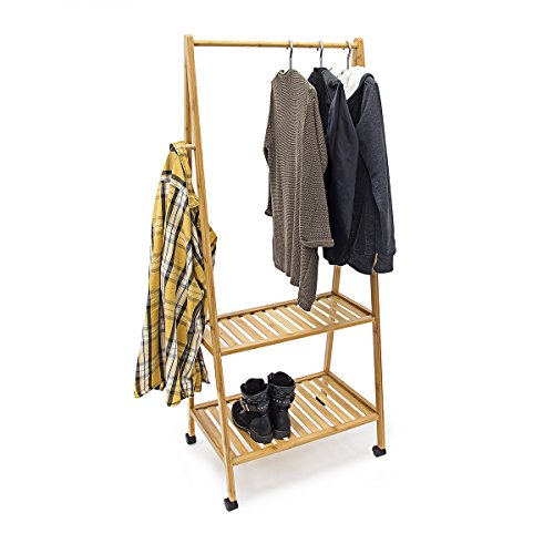 Portant à vêtements porte-manteaux avec roulett...