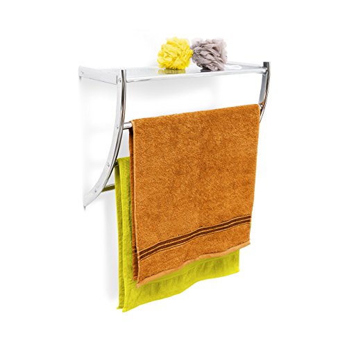 Étagère porte-serviette murale salle de bain to...