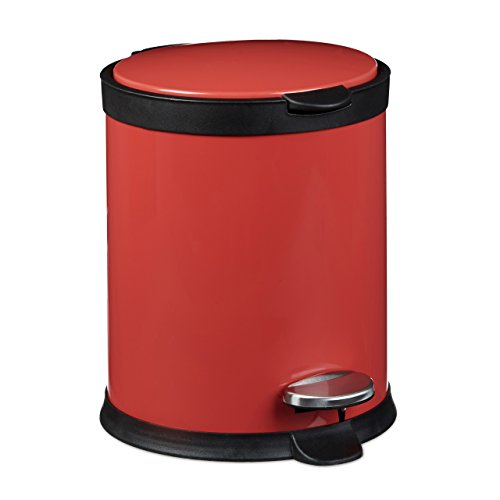 Poubelle ronde à pédale 5 litres seau amovible ...