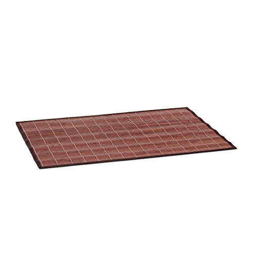 Tapis de salle de bain l x l 80 x 50 cm en bamb...