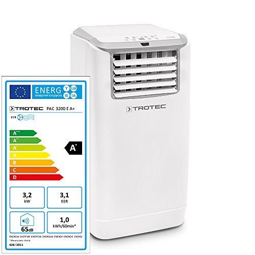 Trotec Climatiseur local monobloc TROTEC PAC 3200 E A+ (3,2 kW/11000 BTU pour grandes pièces de 42 m²/105 m³ max.) code EAN 4052138013366 