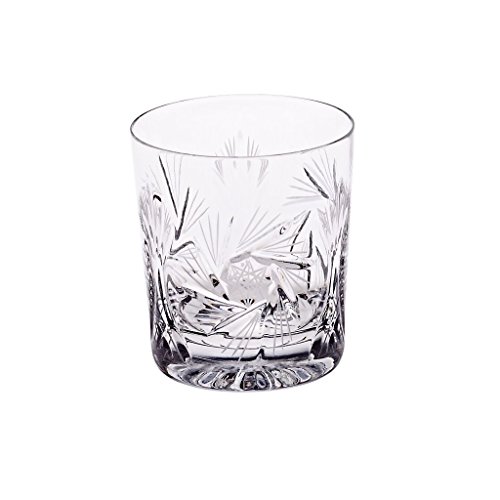 GERMAN CRYSTAL Cristal Verre Á Whisky, Collection "ROTATION STAR", transparent, cristal, fait à main, style moderne (GERMAN CRYSTAL powered by CRISTALICA) code EAN 4052884020861 