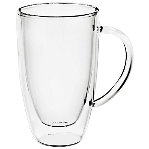 FAN UNIKATE Tasse en verre à Latte Macchiato, Verres termo double paroi, Collection "THERMO", 290 ml, verre transparent, verre de qualité supérieure, style moderne (FAN UNIKATE powered by CRISTALICA) code EAN 4052884046946 