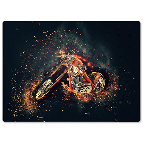V.I.P. Pictures World GmbH Planche à découper, Design "MOTORRAD" verre, rectangulaire, 39x28,5 cm ( V.I.P. Pictures World powered by CRISTALICA ) code EAN 4052884240870 