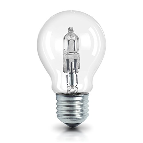Osram OSRAM ampoule halogène E27 dimmable Classic A / 46 W - Equivalence incandescence 60 W, ampoule halogène forme classique / transparent, blanc chaud - 2700K, lot de 5 code EAN 4052899200357 