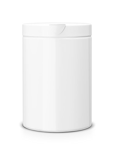 218668 poubelle murale 3 l coloris blanc