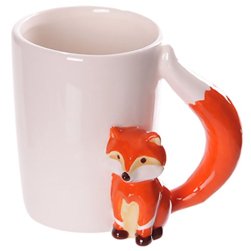 Tasse avec motif renard#50297, renard anse