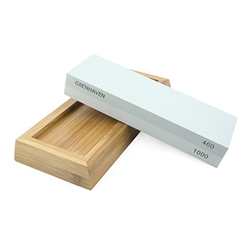 - pierre à aiguiser double face - grain de 1000...