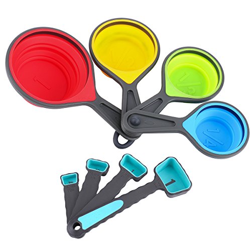 belmalia silicone pliable mesure Tasses et cuil...