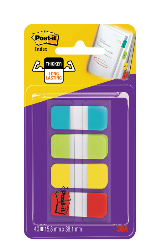 40 MINI MARQUE-PAGES RIGIDES POST-IT