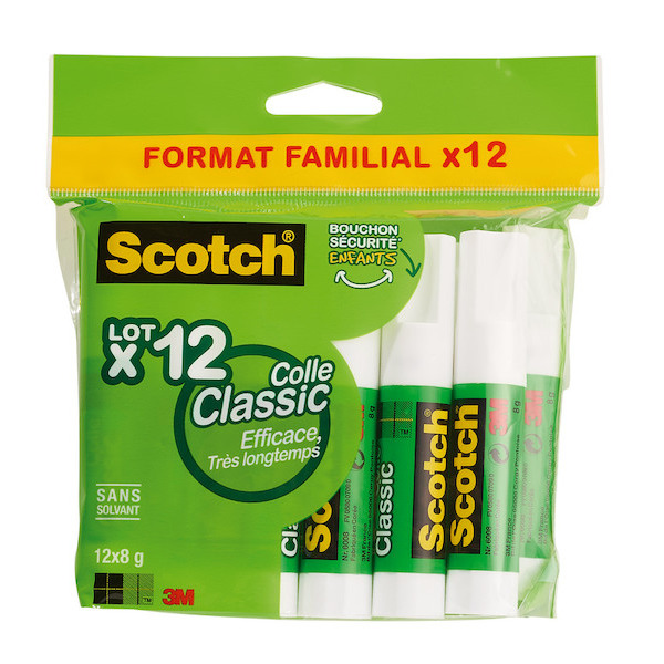 scotch Lot de 12 bâtons de colle code EAN 4054596099265 