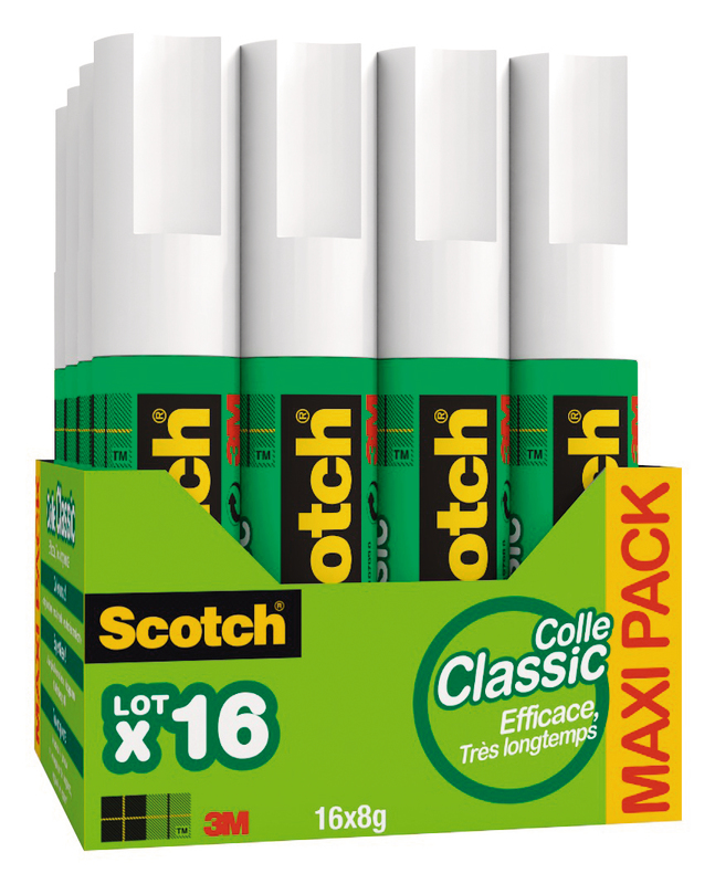 16 BÂTONS DE COLLE CLASSIC 8G SCOTCH
