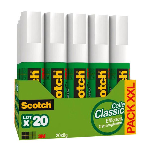Lot 20 bâtons de colle blanche