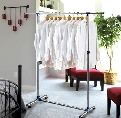 Portant avec roulettes- de 87 cm à 150 cm