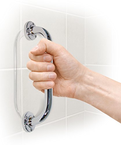 Poignée de baignoire chromée - acier inoxydable...