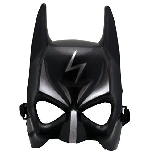 - masque batman noir et argenté avec éclair, po...