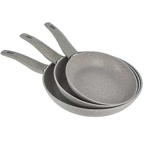 Set de 3 poêles en aluminium ouvragé