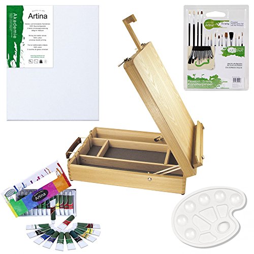 Ensemble pour peinture - Mallette/Chevalet 