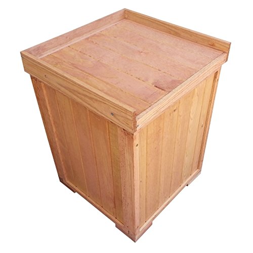 Banc de rangement - coffre - bois - jardin, ter...