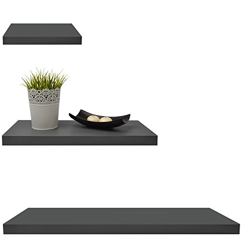 Lot de 3 étagères design murales à fixations in...