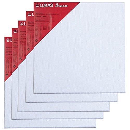 Basics - lot de 5 toiles à peindre - châssis en...