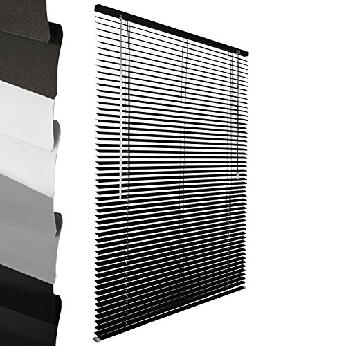 - store venitien en aluminium - noir - 100 x 13...