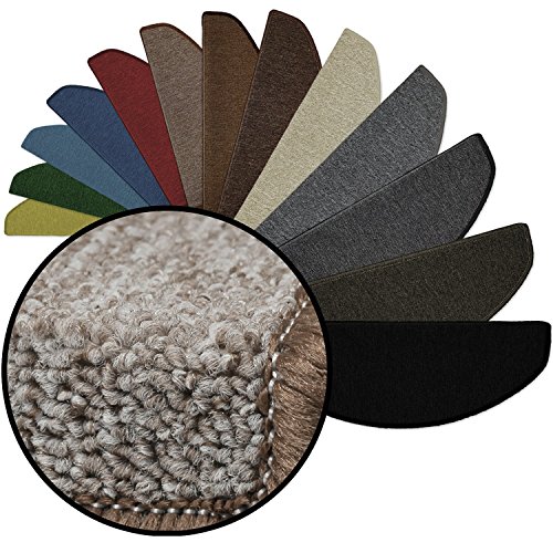 Set de 15 tapis de marche d'escalier avec coutu...