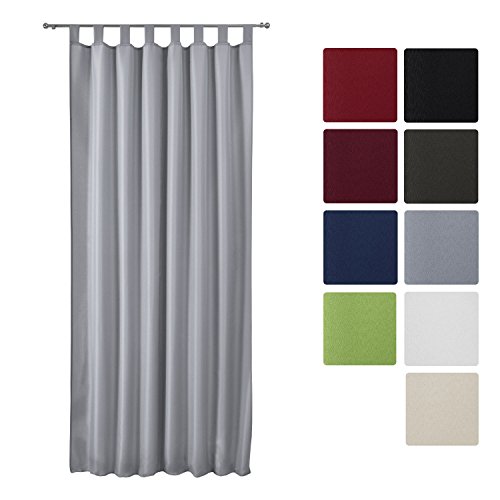 Rideau opaque à passant amelie - voilage uni à ...