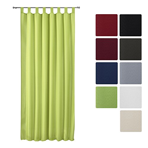 Rideau opaque à passant amelie - voilage uni à ...