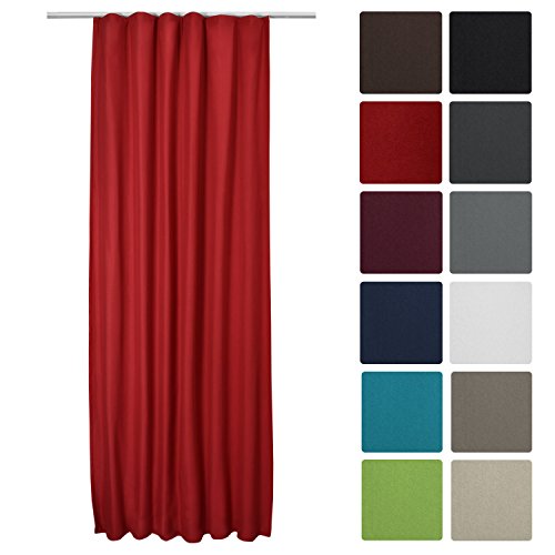 Rideau isolant uni opaque à ruflette amelie - 1...