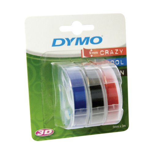 Ruban de marquage Dymo, Rouge, Vert et Bleu, 95 mm