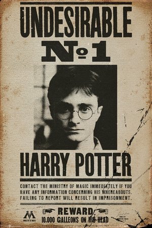 Poster Harry Potter - Undesirable No 1 - affich...