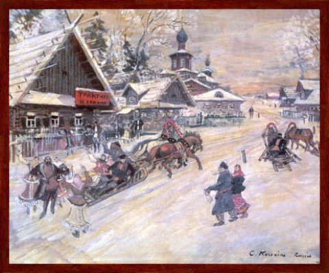 Tableau avec cadre: Konstantin Alekseevich Koro...