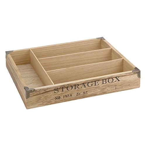 Haushalt bac à couverts en bois landhausstill