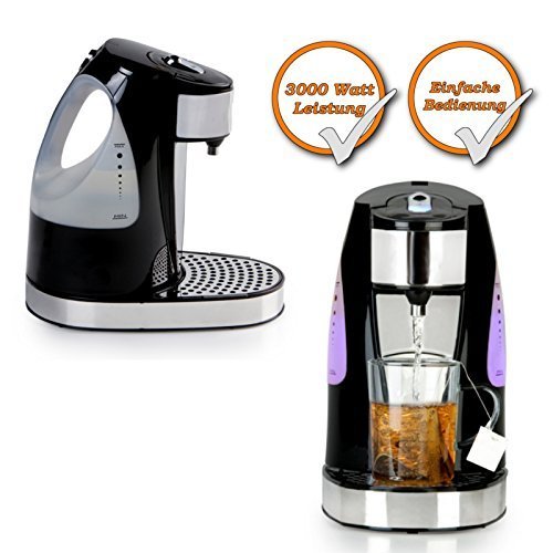 Wasserkocher Express Thé cuisinière, Bouilloire pour 1 tasse (200ml) point d'ébullition de l'eau pour le thé en seulement 45 secondes noir 4055168074284 (4055168074284)