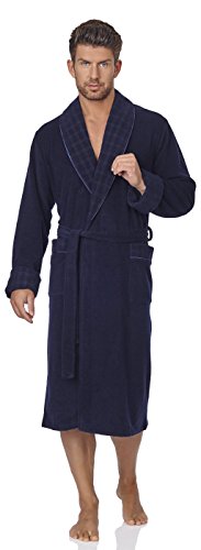 Homme peignoir de bain avec col châle johan (bl...