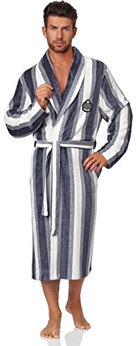 Peignoir de bain homme steven (blanc/gris, xl)