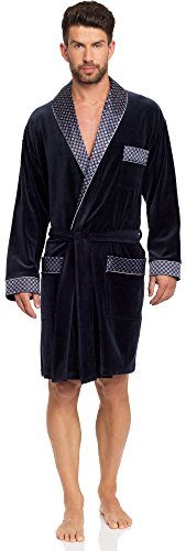 Velours robe de chambre homme 772 (bleu foncé, m)