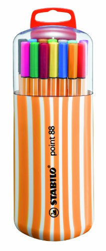 STABILO point 88 - Étui Zebrui de 20 stylos-feu...