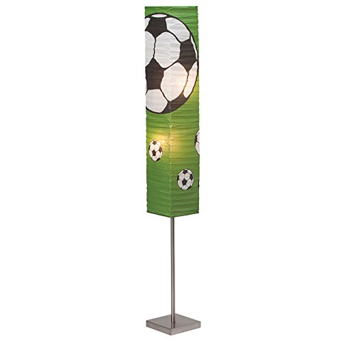 Soccer lampe sur pied avec abat-jour en papier,...