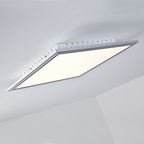 Panneau à led pour plafond carré 42 cm x 42 cm, 2500 lumens, 32 w, intensité variable en continu sur télécommande, 2700–6500 k blanc chaud, blanc froid, blanc neutre 4055823003512 Lightbox