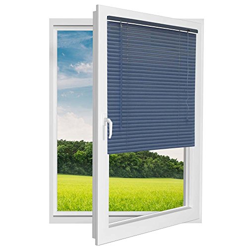 Cleanwizzard Store vénitien avec tige et cordon blanc, bleu ciel, 60x130cm (breite x höhe) code EAN 4056173669991 