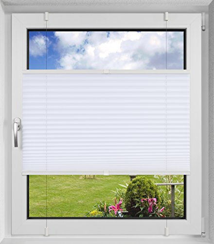 Stores - plissé tamisant - 65 x 200 cm blanc - ...