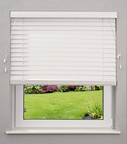 Stores - vénitien imitation bois - 140 x 175 cm...