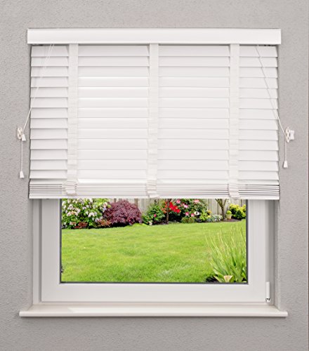 Stores - vénitien en bois - 110 x 175 cm blanc ...