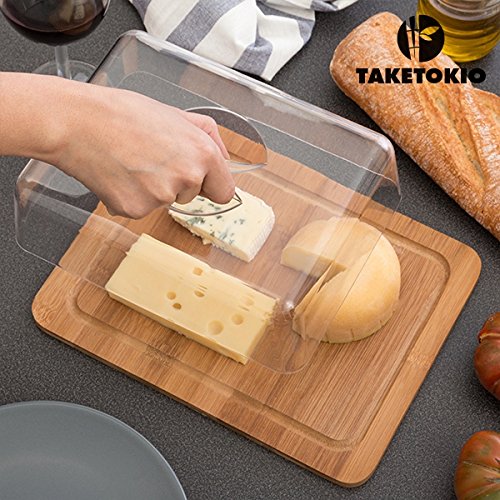 Cloche à Fromage Plateau en Bambou