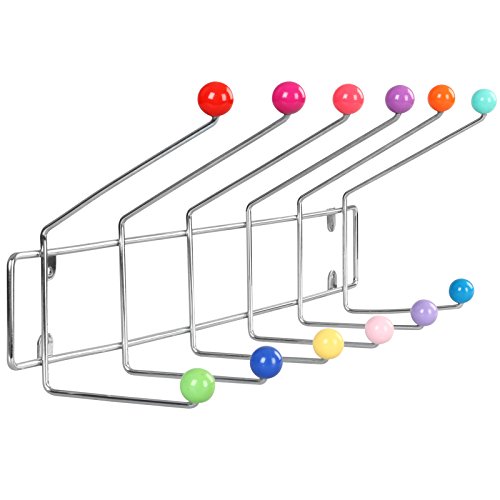 - portemanteau mural patère avec 12 crochets bo...