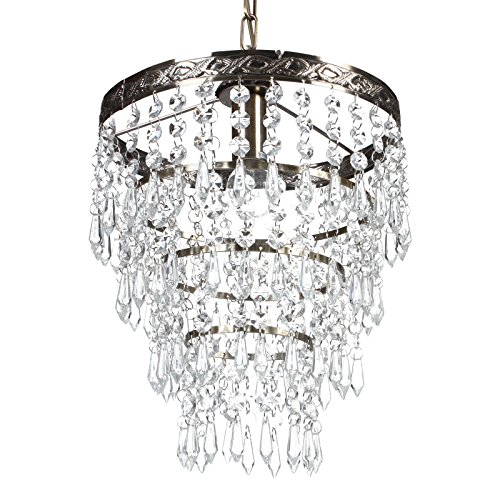 - lustre suspendu en cristal 40 w hauteur régla...