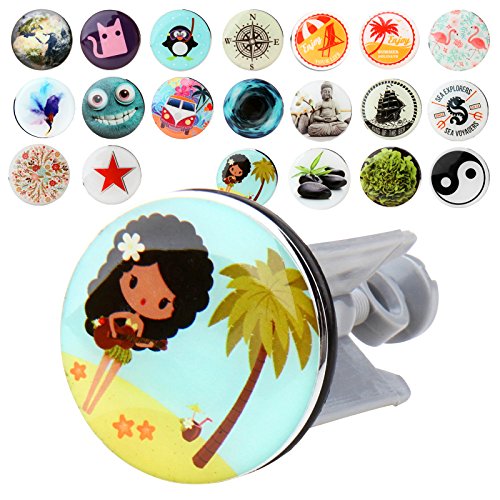 Bouchon de lavabo avec des embouts design - L/l...